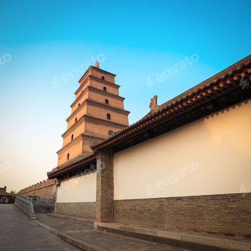 Preview: chinese giant wild goose pagoda