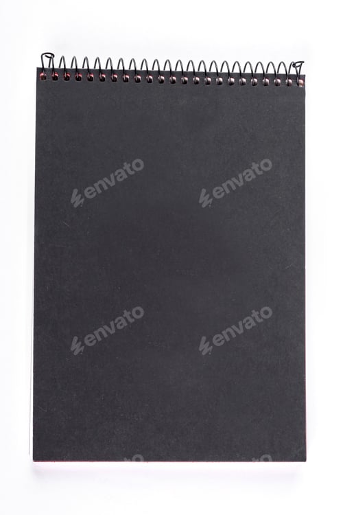 Preview: Binder notepad with black cover