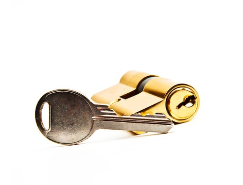 Preview: Lock and key isolated