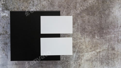 Preview: Empty Business Card Mockup, Blank Professional Luxury Card Mock-up