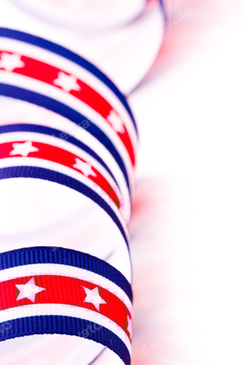 Preview: Patriotic Ribbon with Red, White, and Blue