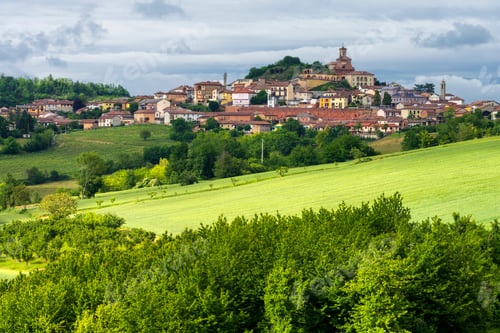 Preview: Landscape of Monferrato near Calliano at springtime