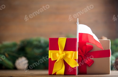 Preview: Little gifts box with Poland flag