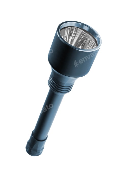 Preview: Flashlight isolated on white