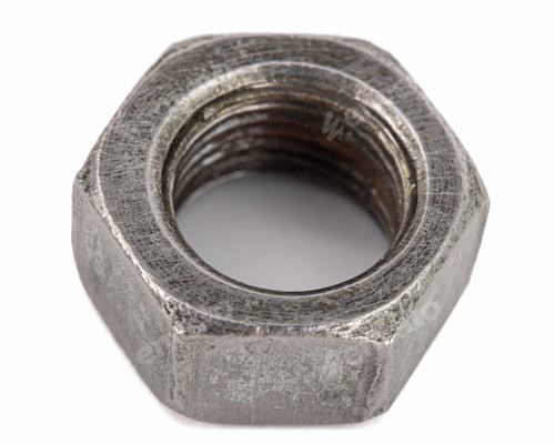 Preview: Metal nut closeup, isolated on white background