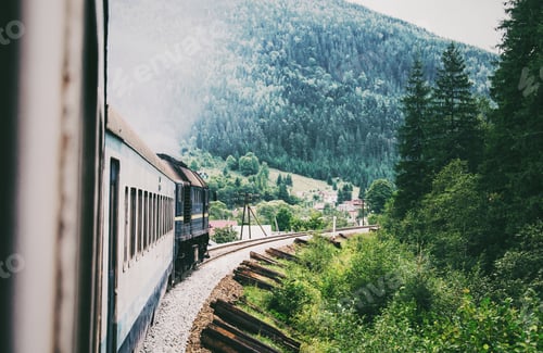 Preview: Mountains. Nature. Old railway