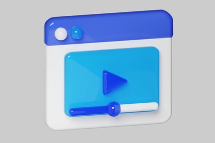 Preview: Play icon video window ui