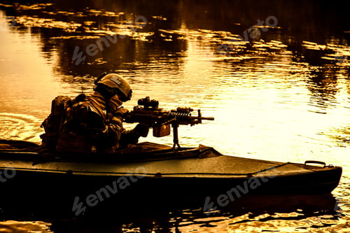 Preview: Militants in army kayak
