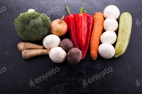 Preview: Group of healthy and fresh vegetables