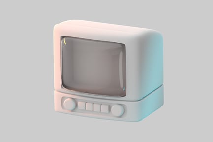 Preview: Retro television rounded design