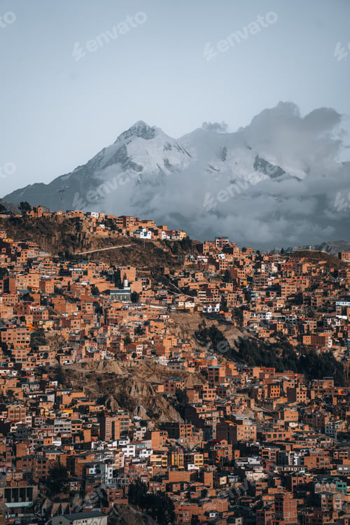 Preview: Amazing Panoramic View of Capital of Bolivia La Paz South America El Alto