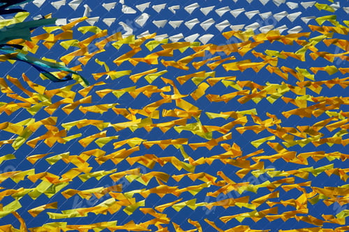 Preview: Abstract Texture Of A Grid And Material From Fabric For A Background Or For Wallpaper Of Yellow And