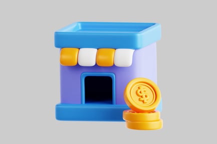 Preview: Toy store with coins