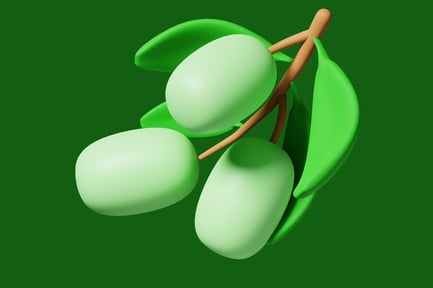 Preview: Cluster of green olives.