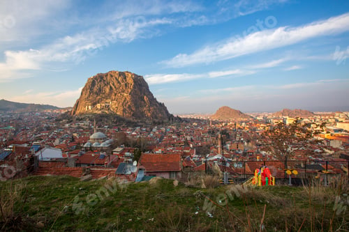 Preview: Afyon Castle and Afyon City view from Hidirlik Hill