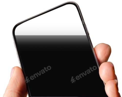 Preview: mobile phone isolated on white background
