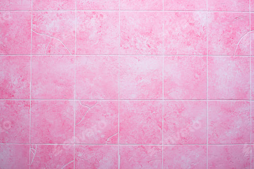 Preview: Retro pink tile surface background