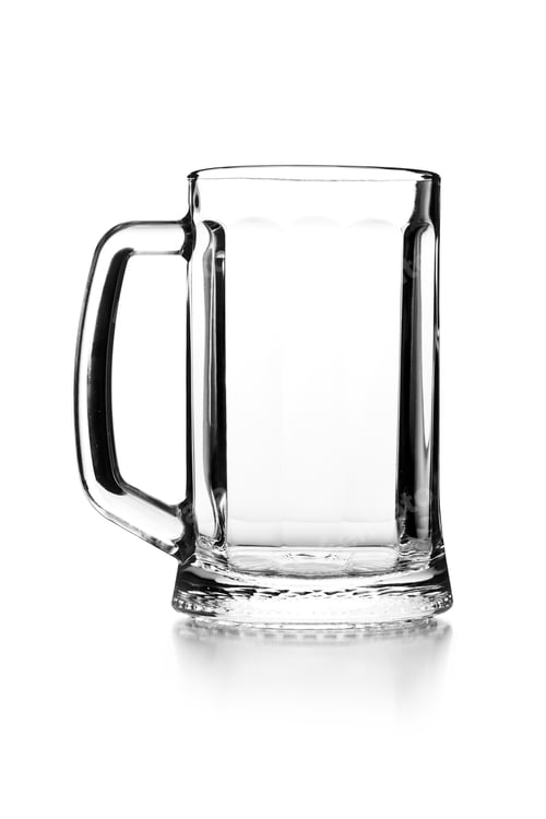 Preview: Empty glass for beer