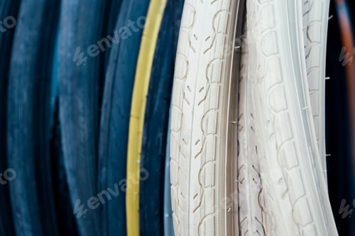 Preview: Close-up of bike tyres