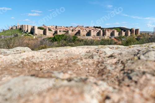 Preview: City of Avila surrounded by its wall, Spain