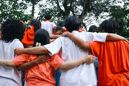 Preview: Back View of People Hugging