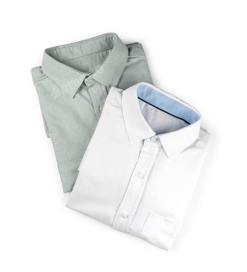 Preview: Two Folded Shirts on a White Surface