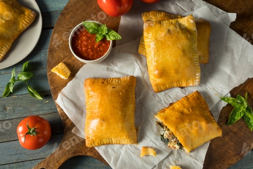 Preview: Homemade Sausage Pizza Pocket Calzone