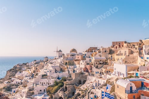 Preview: Oia village at sunset, Santorini island