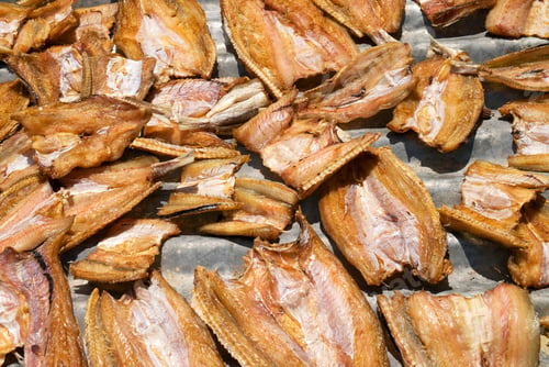 Preview: fish drying in sun thailand traditional food fishing