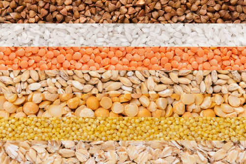 Preview: Assorted groats background