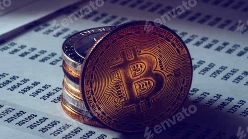 Moneda de criptomoneda Bitcoin