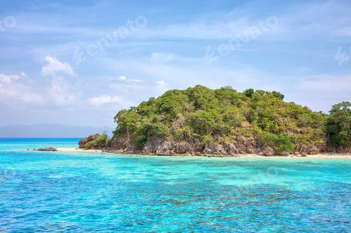 Preview: Beautiful uninhabited tropical island in the Philippines.