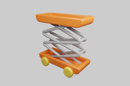 Preview: Scissor lift platform cart