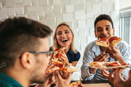 Preview: Grabbing a slice of pizza with friends