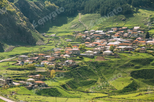 Preview: Stepantsminda Village In Kazbegi District, Mtskheta-Mtianeti Reg