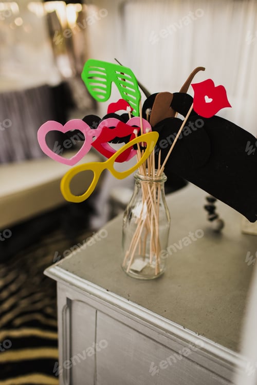 Preview: Decoration objects for events and weddings in rural and retro style.