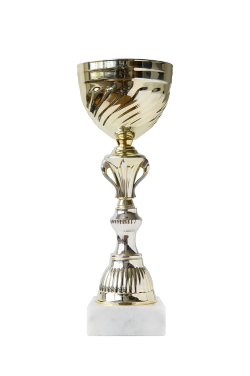 Preview: Trophy isolated on the white background