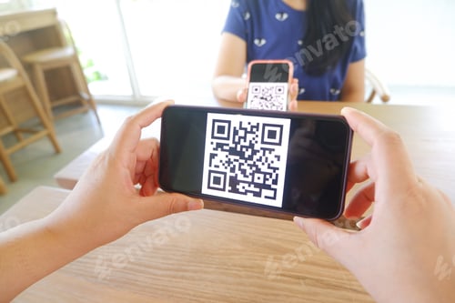 Preview: QR Code payment scan via mobile pone