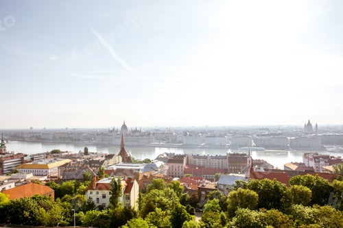 Cityscape view on Budapest