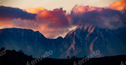 Preview: Piatra Craiului mountain at sunrise.