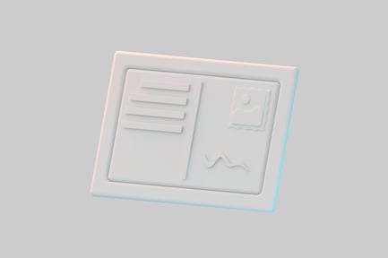 Preview: Minimalist cartoon postcard