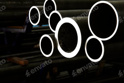 Preview: Steel pipes inside the factory