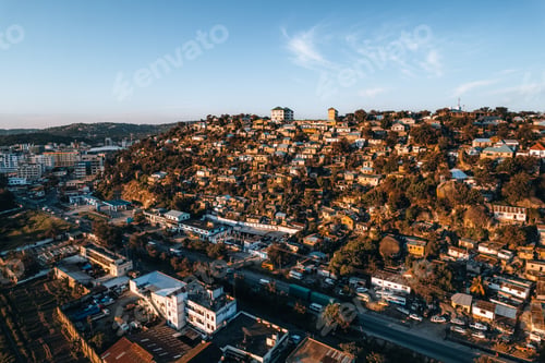 Preview: Aerial Photo of Mwanza, next to Lake Victoria, City of Rocks, Tanzania