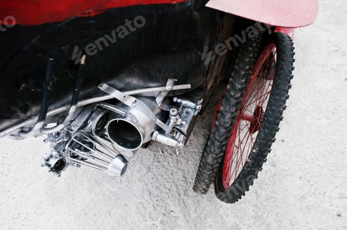 Preview: Spare wheels at handmade sport car