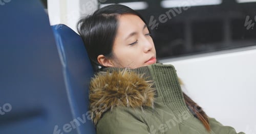 Preview: Woman sleeping on the ferry