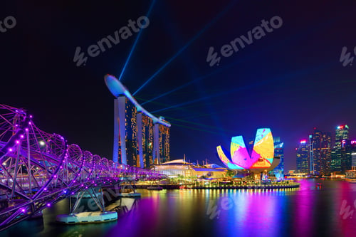 Preview: Marina Bay area in Singapore city.