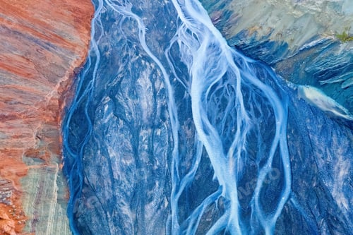 Preview: xinjiang anjihai grand canyon closeup