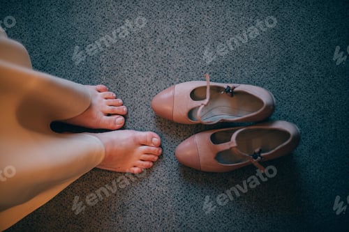 Preview: Bride'S Legs Close Up. Wedding Shoes