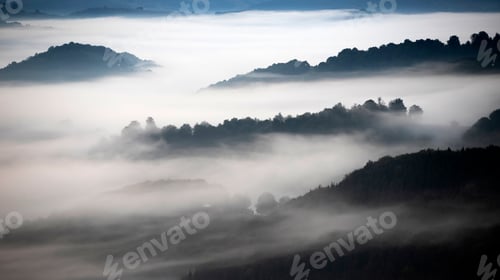 Preview: Magic sunrise in a Carpathian mountain valley
