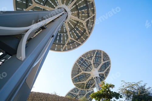 Preview: Dubai, UAE - 02.13.2021 Inside one of the halls of a sustainability pavilion of EXPO 2020